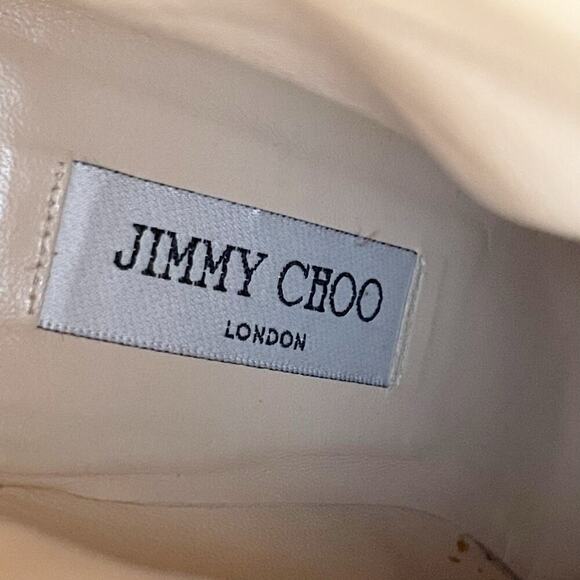 Jimmy Choo Camel Tan Retro Y2K Pointed Toe Heeled Ankle Boot size IT 38.5 - Picture 13 of 13